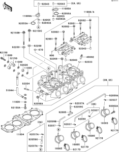ZX600 Cylinder head(1 / 2)