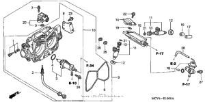 VTX1800R Корпус Дросселя