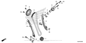 CRF1000D (ABS) Cam Chain + Tensioner