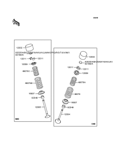 ZX1200 Клапана