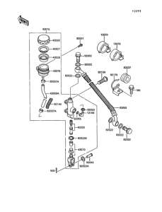 KR250 Задний торм цилиндр