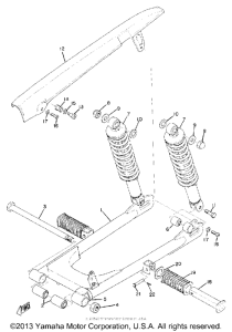 CS5 Rear arm - rear cushion - chain case