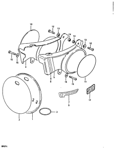 RM50 Обтекатель задний