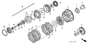 VFR400R Бендикс