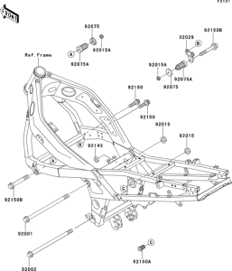 ZX600 Рама ,крепежные детали