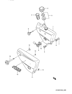A100 Oil tank - frame cover