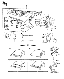 KH500 Seat / seat cover