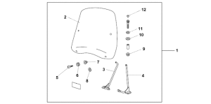 NHX110 Ветровое стекло