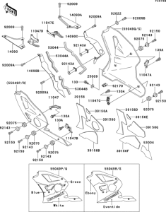 ZX400 Cowling lowers(1 / 2)(zx400-l3)