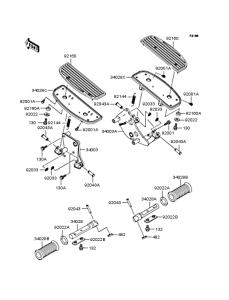 VN800 Подножки