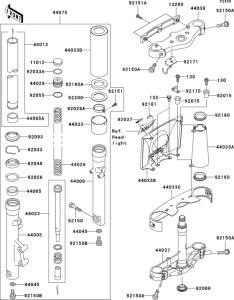 VN1500 Front fork(1 / 2)