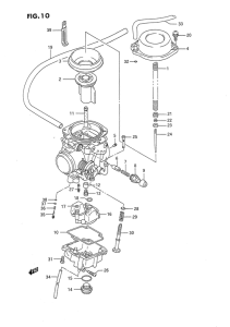 DR650 Carburetor assy