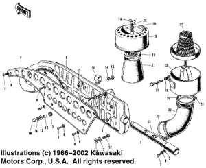  Air cleaner / muffler