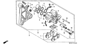 GL1500SE Задний суппорт