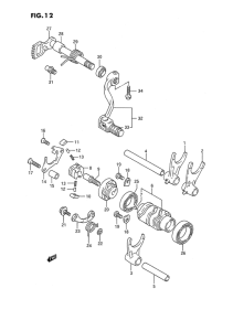 RMX250 Переключение передач