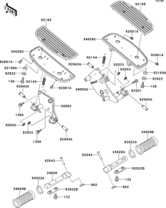 VN800 Подножки