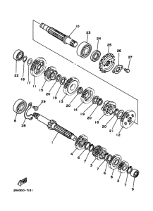 TZR125 Мост ведущий комплект