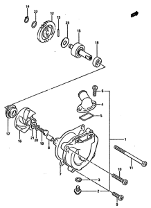 TS250 Водяная помпа