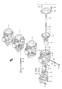 GSF250 Carburetor assy