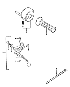 GSX400 Left handle switch