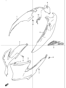 AZ50 Обтекатель задний