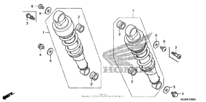 VT750RS Задние амортизаторы