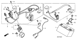 CBF600 (Naked, ABS) Аккумулятор