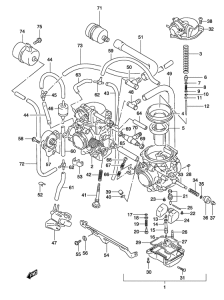 GS500 Carburetor assy