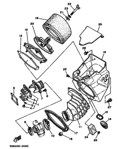 YZ125 YZ125A Впускная система