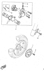 YQ50 Front brake. caliper