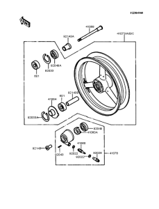 ZX400 Переднее колесо