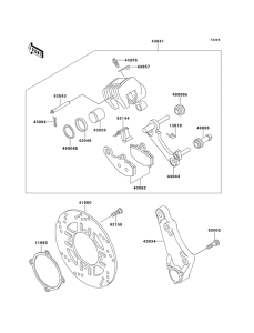 ZX600 Передний суппорт