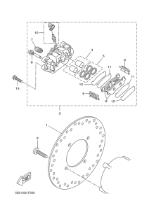 VP250 Задний суппорт