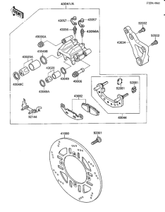 ZX600 Передний суппорт