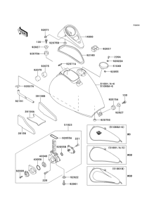 VN800 Fuel tank(1 / 2)