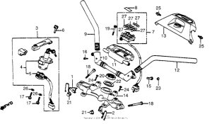 CB1000 Handlebar + top bridge