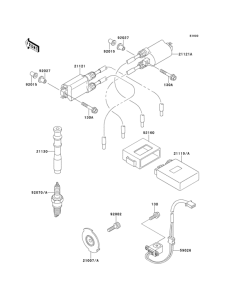 ZX500 Катушка зажигания