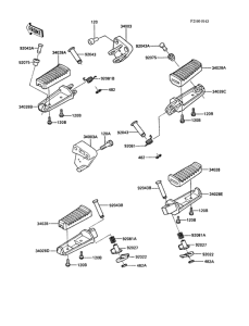 ZX1000 Подножки