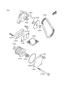 SC150 Масляный насос и фильтр