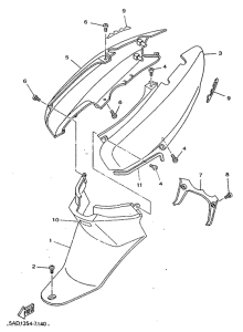 YN50R Боковые обтекатели