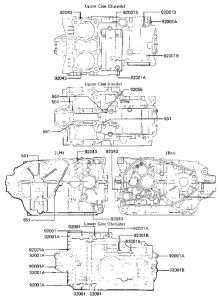KZ440 Crankcase bolt & stud pattern