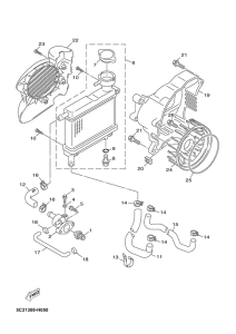 YN50F Radiator & hose