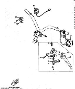 CW50 Handle switch. lever