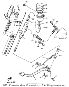FJ600L Задний торм цилиндр