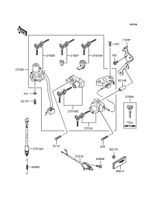 ZX400 Замок зажигания