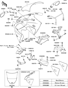 ZX600 Cowling(zx600-j1p)