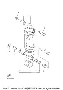 XJ600SDC Амортизаторы задние