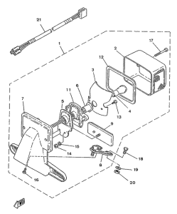 SR250SP Piloto trasero
