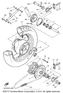 FJ1200ADC Переднее колесо