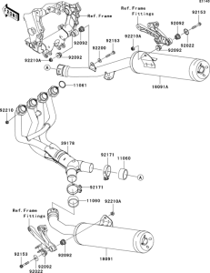 ZX1400 Глушитель